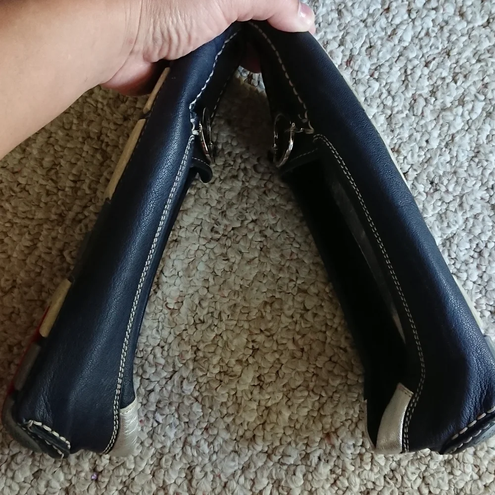 Prada Made in Italy Slip on Navy Loafers size 38 - Picture 6 of 13